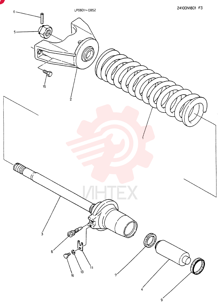 SPRING ASSY, TRACK 24100N1801F3