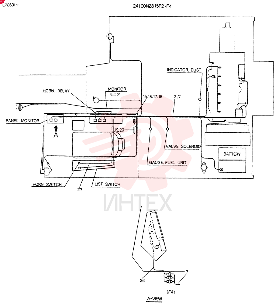 WIRING ASSY ELEC, Serial Range: LP0601--LP1128