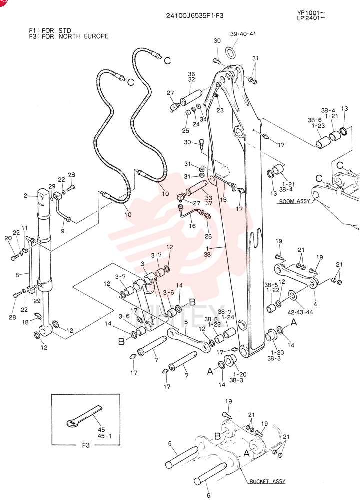 ARM ASSY,3.0M