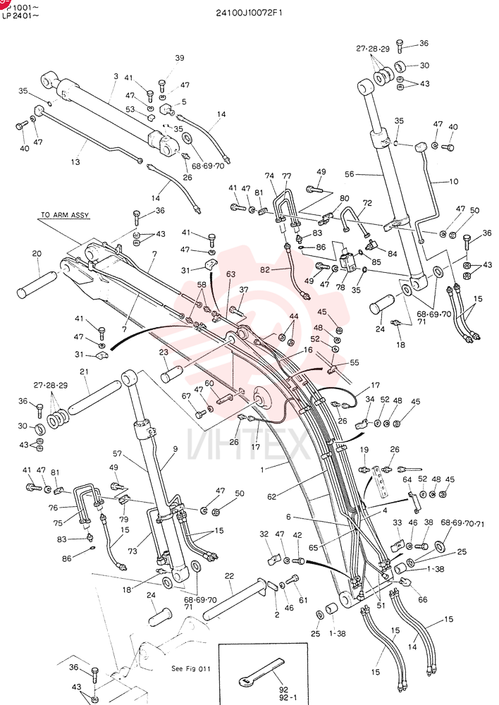 BOOM ASSY, 4.6M 24100J10072F1
