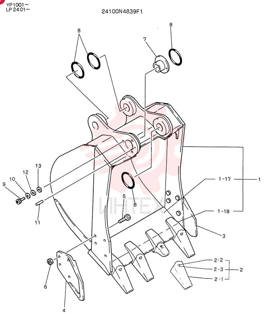 BUCKET ASSY, 0.4M3