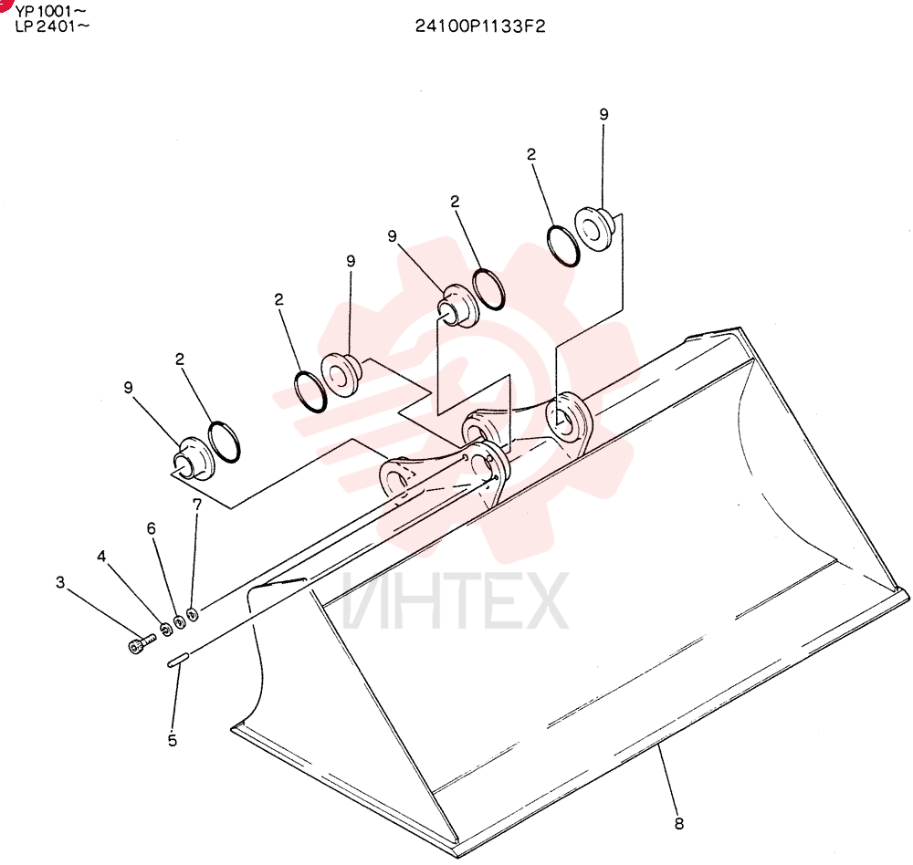 BUCKET ASSY,FINISHING 24100P1133F2