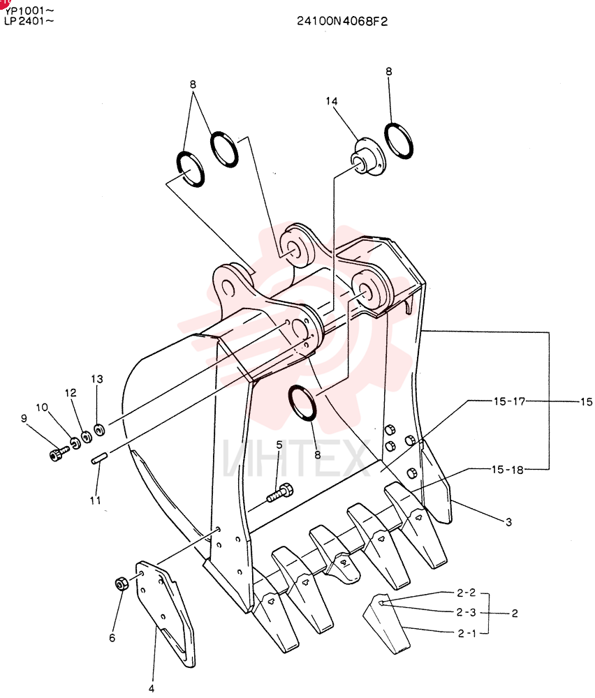 BUCKET ASSY 24100N4068F2
