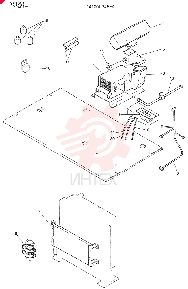 CONDITIONER ASSY, AIR 24100U345F4