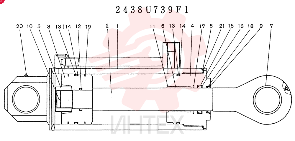 CYLINDER   ASSY 2438U739F1