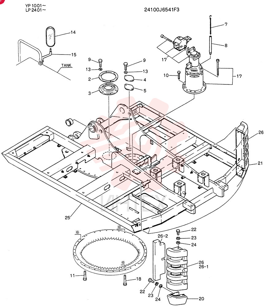 FRAME ASSY,UPP 24100J6541F3