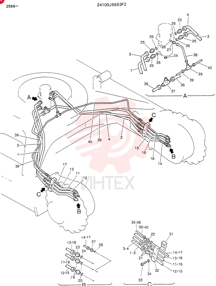 HYDR LINES, LOW 24100J6663F2