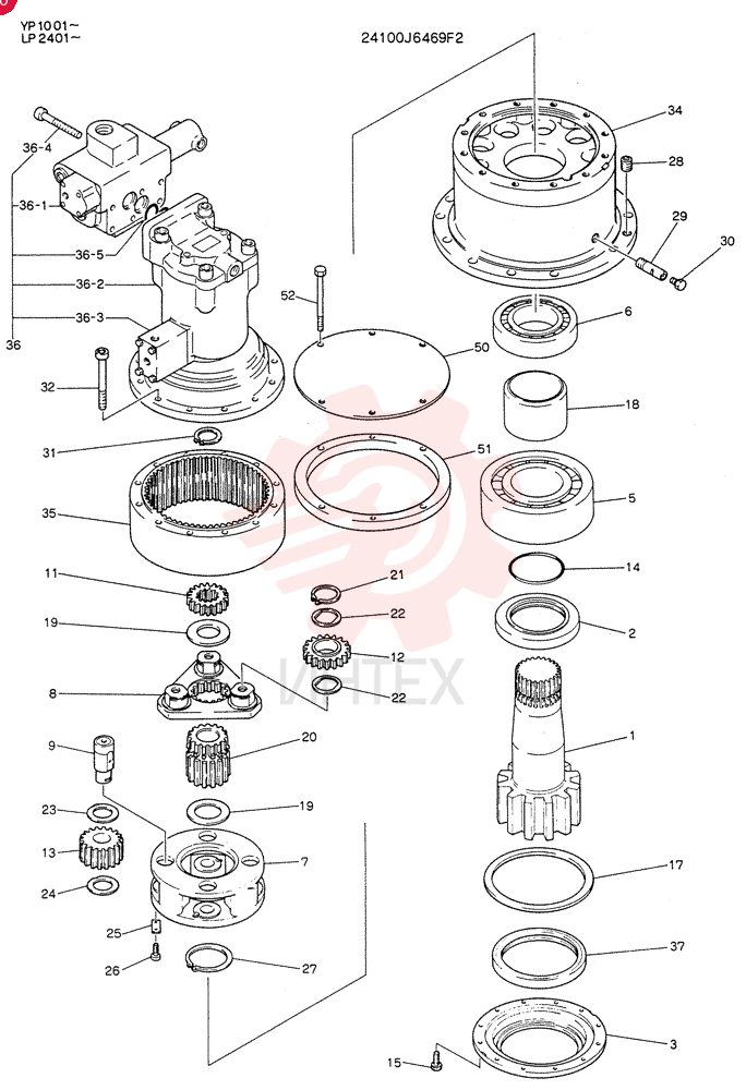 HYDRAULIC MOTOR 24100J6469F2
