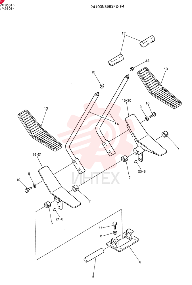 LEVER ASSY,CONTROL, Serial Range: YP1001-YP1281