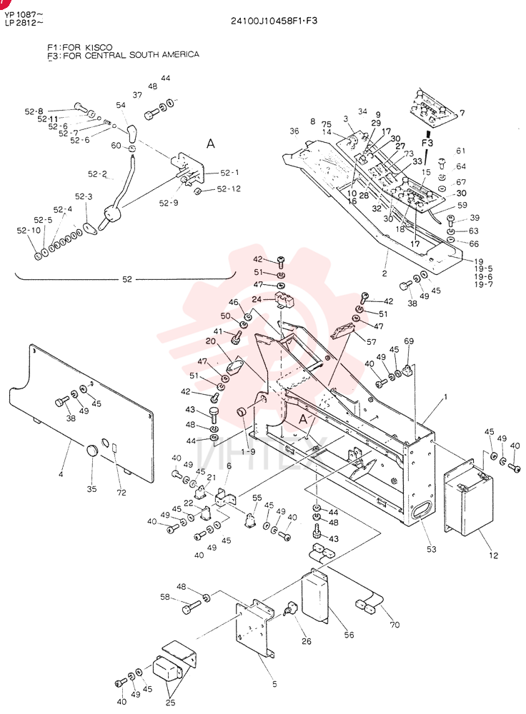 PANEL ASSY, INST 24100J10458F1