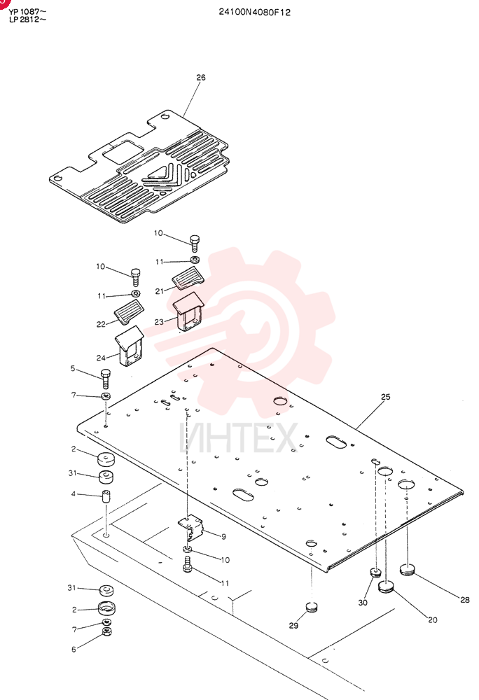 PLATE ASSY, FLOOR 24100N4080F12