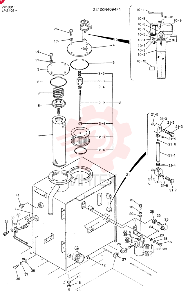 Схема (K905) - MARK II EXCAVATOR BTW LP2401-LP3407 (1/00-12/03) 24100N4094F1