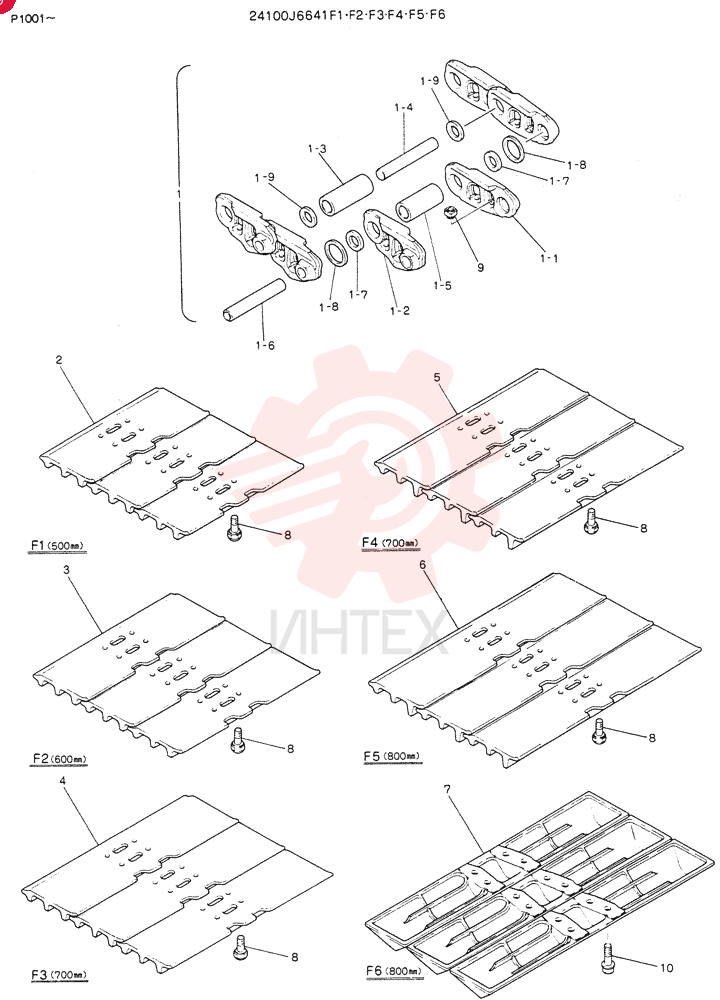 Схема (K905) - MARK II EXCAVATOR BTW LP2401-LP3407 (1/00-12/03) 24100J6641F1