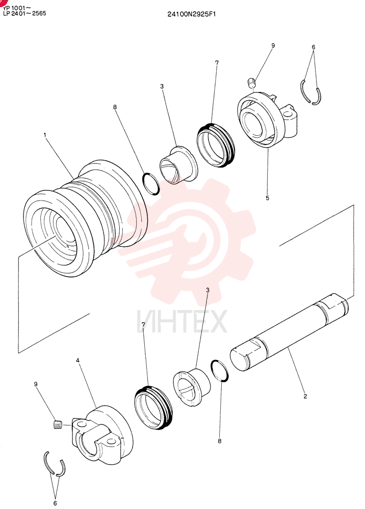TRACK ROLLER 24100N2925F1