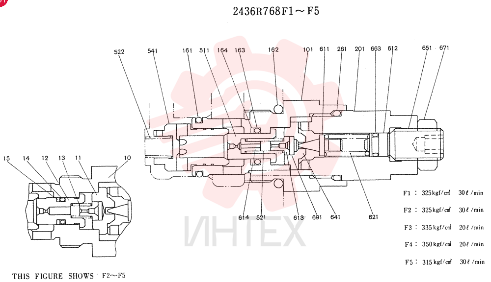 VALVE PRESSURE RELIE 2436R768F1