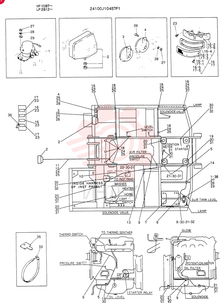 WIRING ASSY, ELEC 24100J10457F1