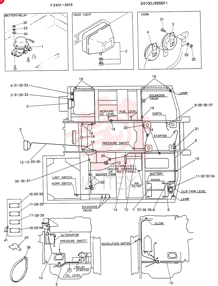 WIRING ASSY,ELEC 24100J6666F1