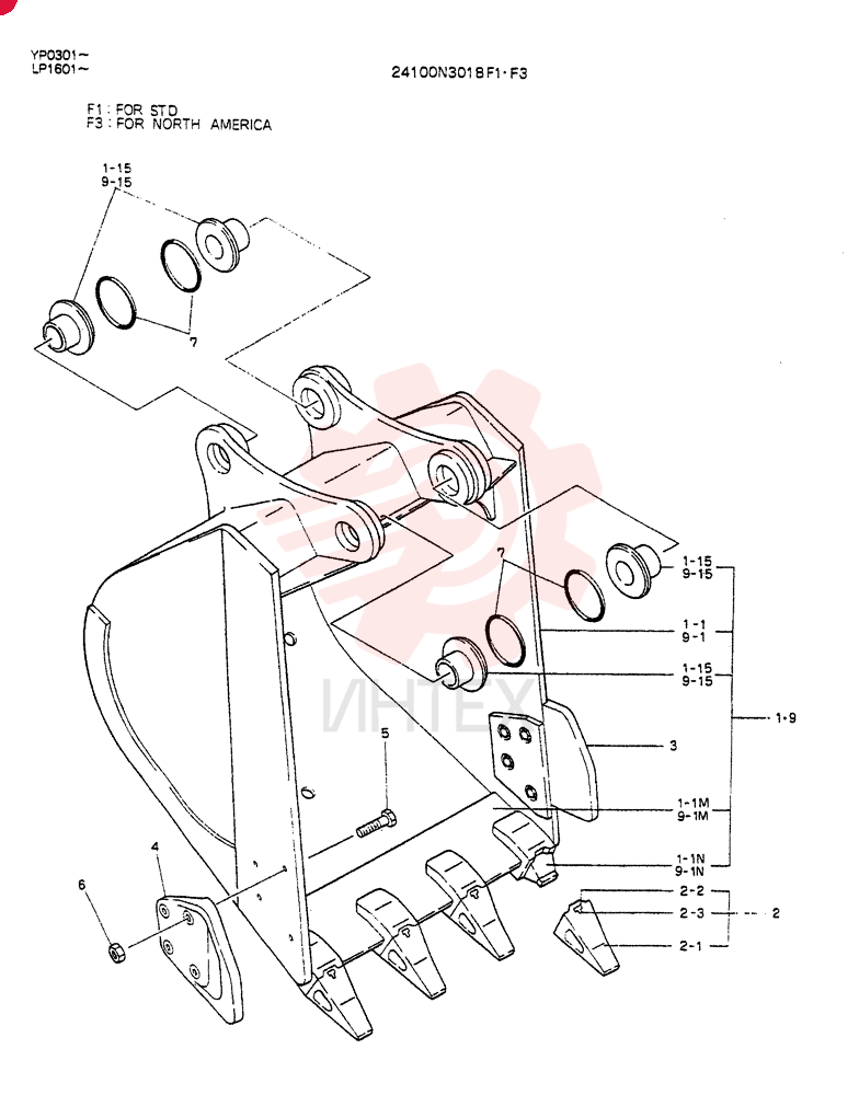 BUCKET ASSY,0.4 CUBIC METER(0.52 CUBIC YARD)