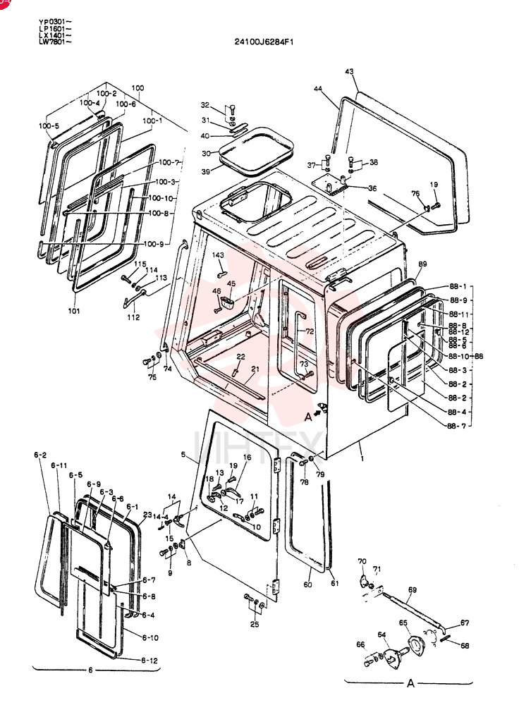 CAB ASSY(FOR NORTH EUROPE) SEE FIG 02-002 24100J6284F1 (2)