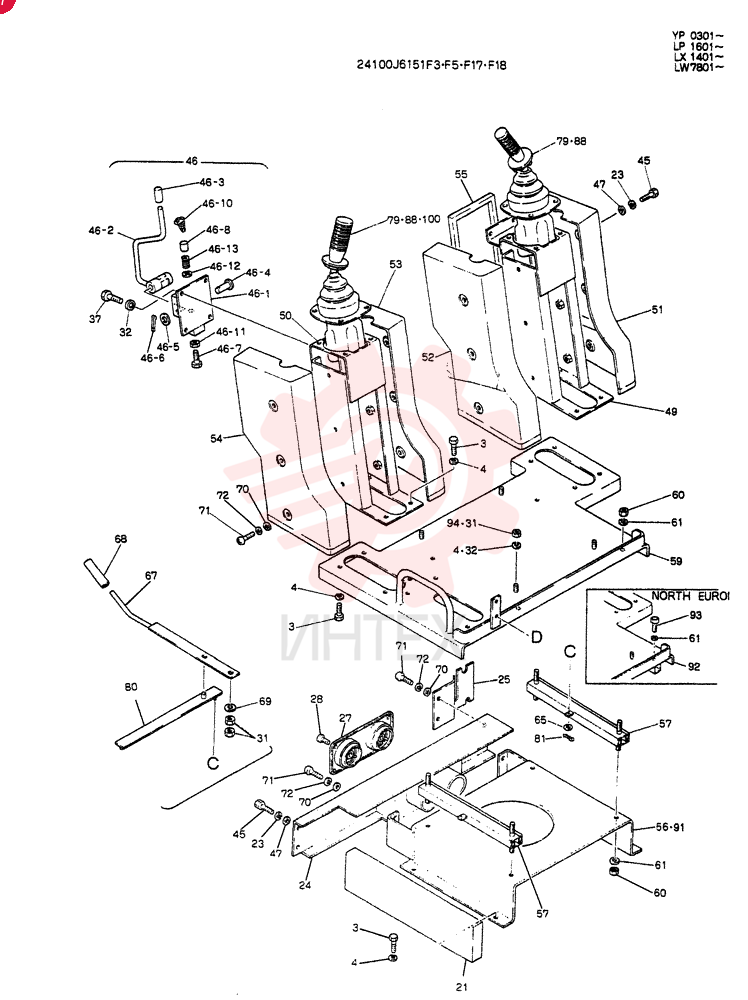 CONTROL ASSY  YP0301-, Serial Range: -YP0415