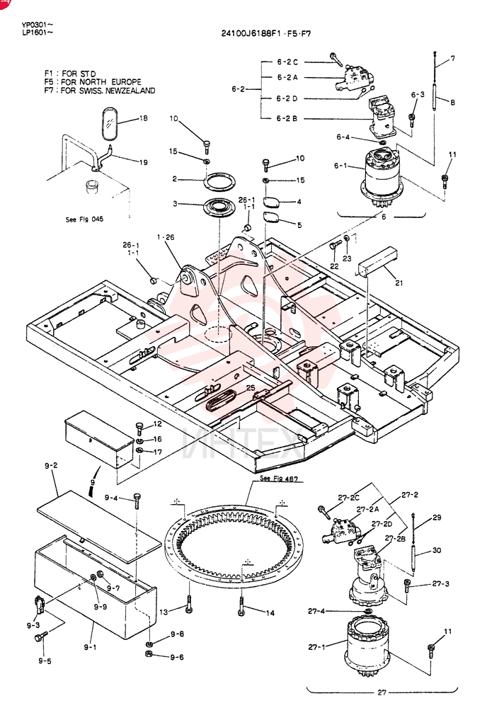 FRAME ASSY.UPP(FOR STD) 24100J6188F1