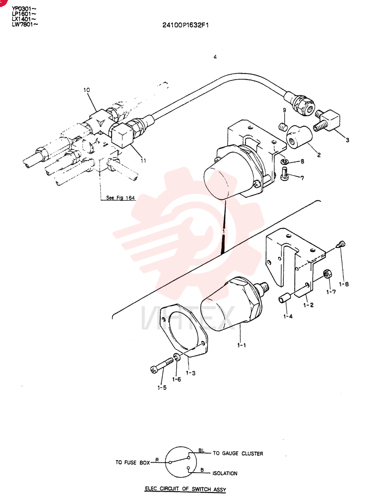 INSTAL PRESSURE DETECTOR(FOR NORTH EUROPE) 24100P1632F1
