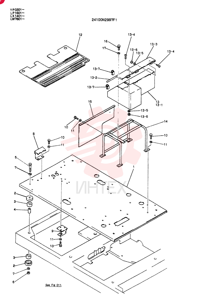 PLATE ASSY,FLOOR 24100N2997F1