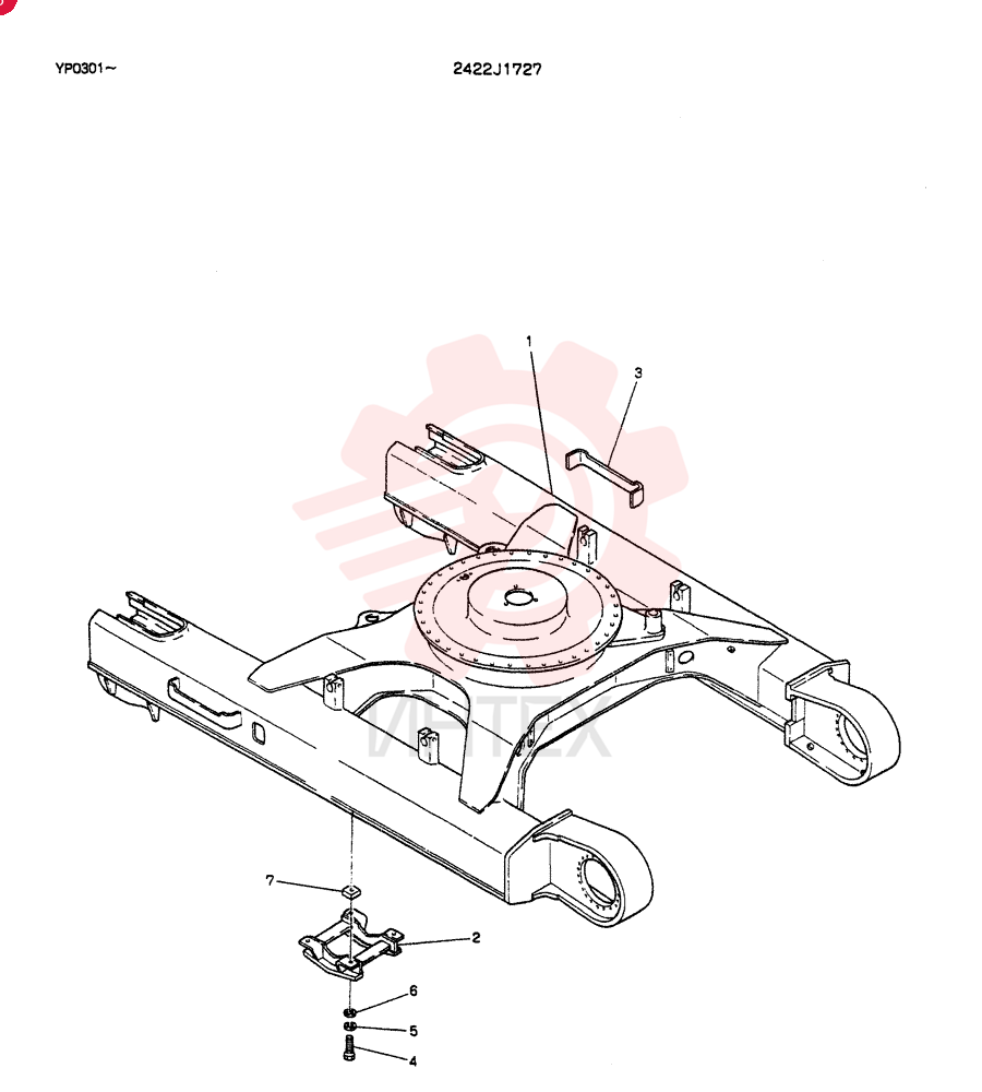 REWORK,LOW FRAME(FOR NORTH EUROPE)(FOR LONG CRAWLER) 2422J1727