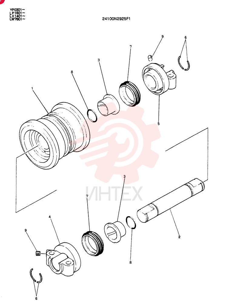 TRACK ROLLER 24100N2925F1