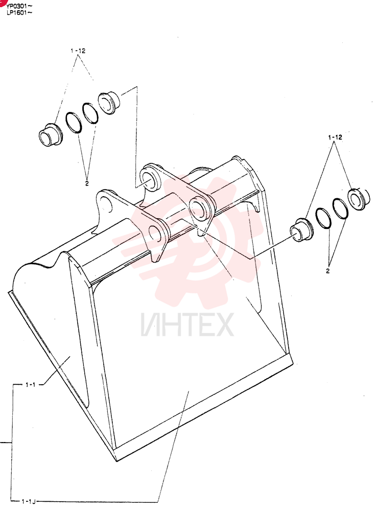 BUCKET ASSY,SCRAPER 24100N3039F1