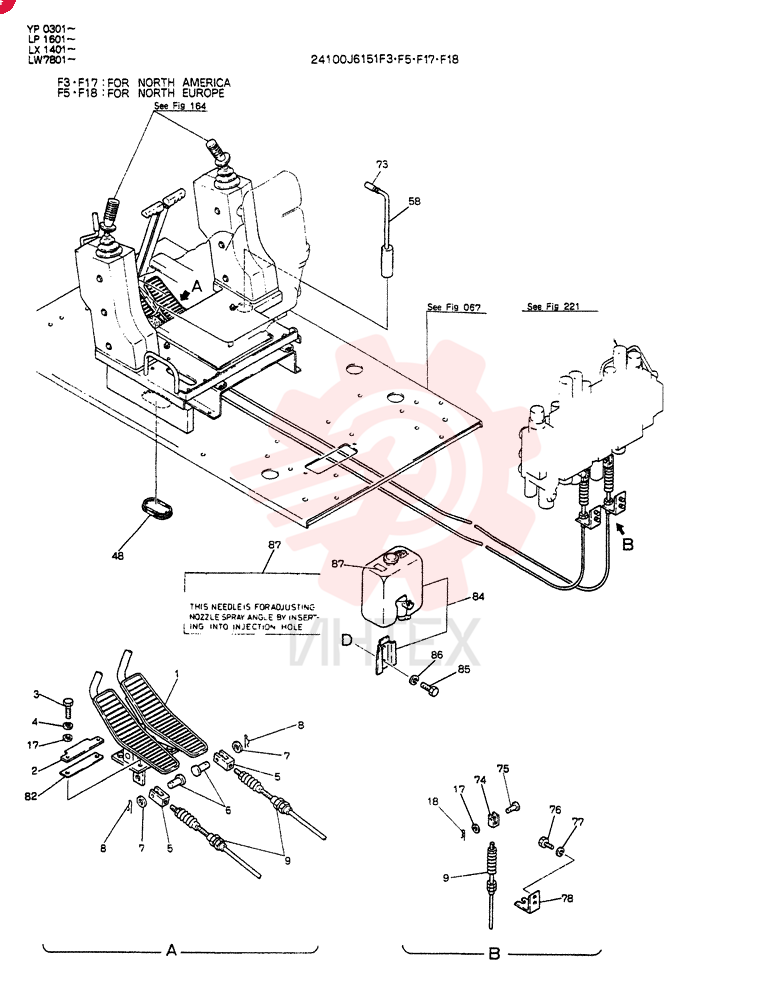 CONTROL ASSY(FOR EXPORT), Serial Range: YP0301-YP0413