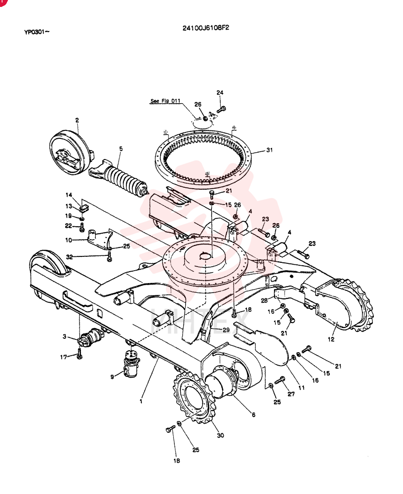 INSTAL,LOW(FOR LONG CRAWLER) 24100J6108F2