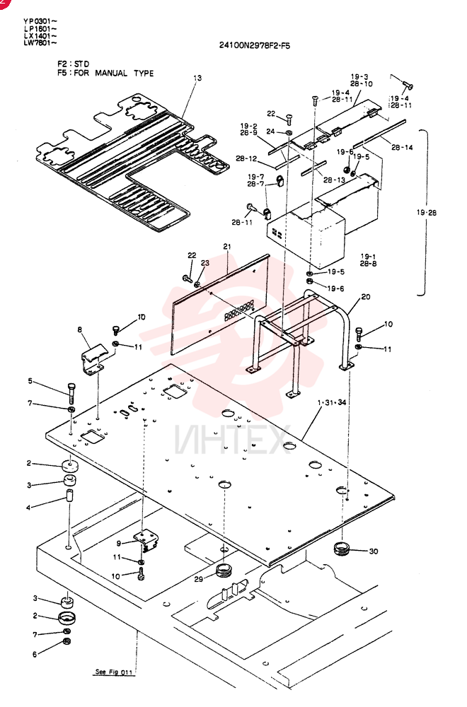 PLATE ASSY,FLOOR(FOR STD) 24100N2978F2
