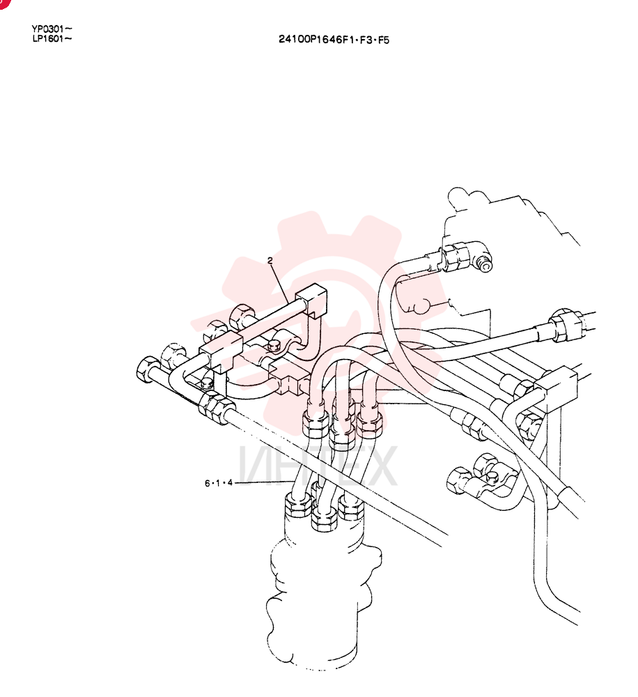 REWORK,HYDR LINES, Serial Range: LP1601-LP1720