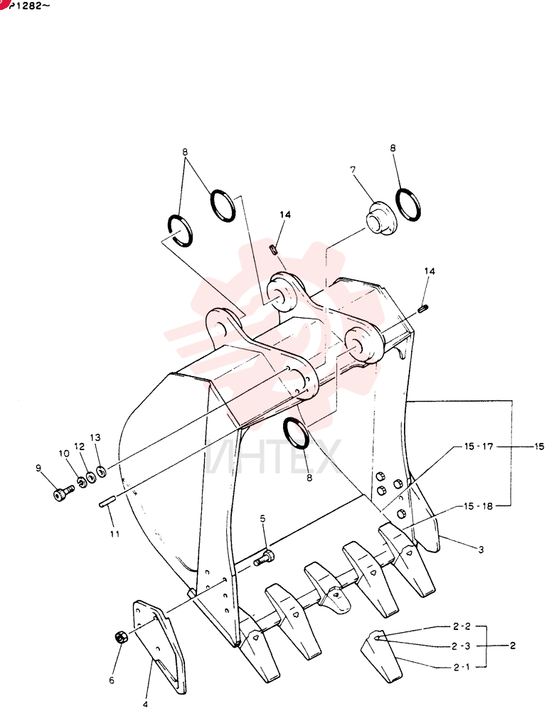 BUCKET ASSY, 0. 6M3
