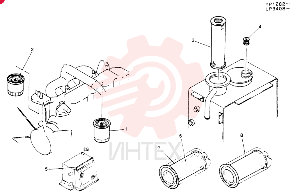 ELEMENT KIT,FUEL-FILTER-PRIMART,E/G  OIL VI8941609640