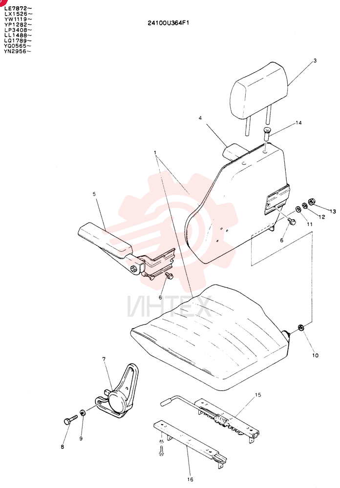 SEAT CUSHION 24100U364S1