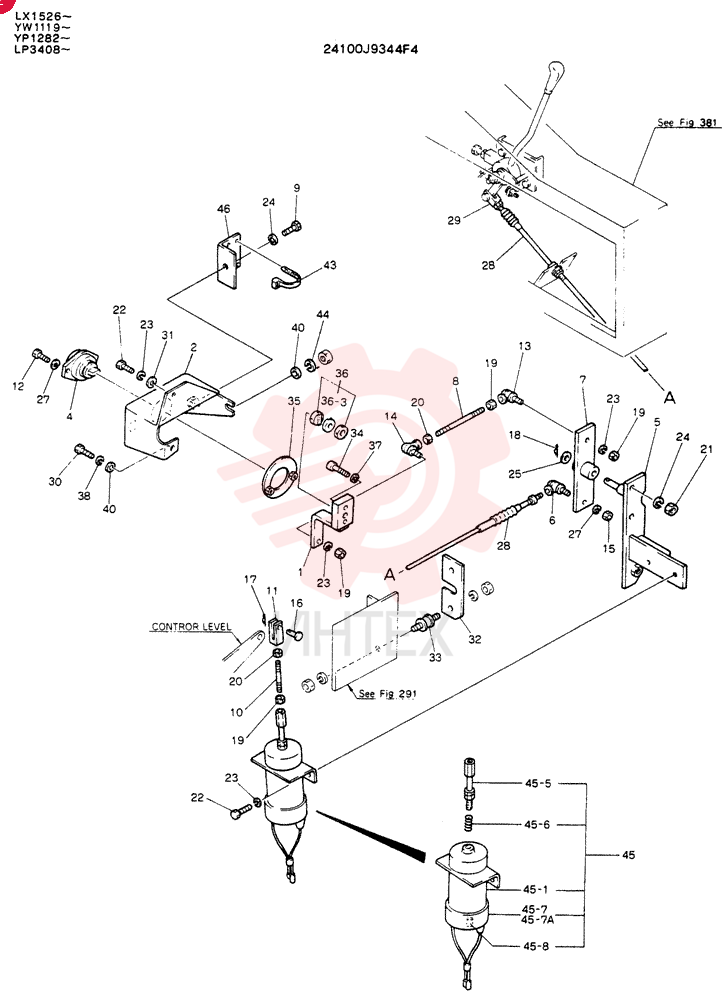 Схема (K905LC) - EXCAVATOR ASN YP1282 (1/85-12/03) 24100J9344F4