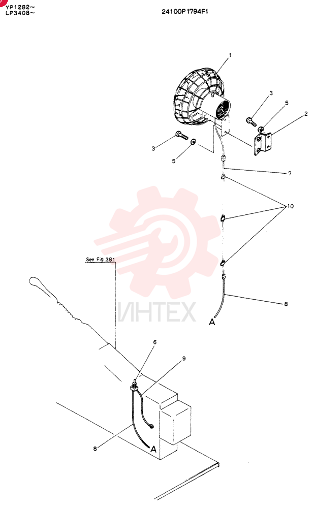 Схема (K905LC) - EXCAVATOR ASN YP1282 (1/85-12/03) 24100P1794F1
