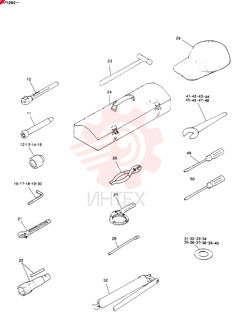 Схема (K905LC) - EXCAVATOR ASN YP1282 (1/85-12/03) 24100N5355F9