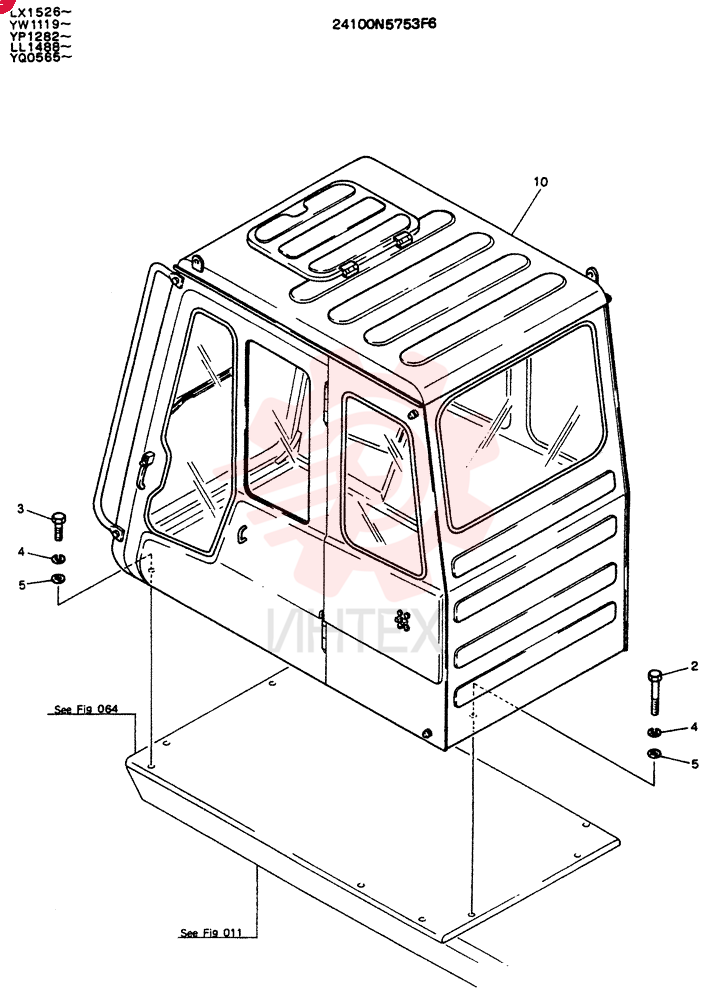 Схема (K905LC) - EXCAVATOR ASN YP1282 (1/85-12/03) 24100N5753P6