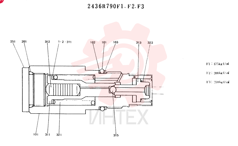 VALVE ASSY,CONSISTS OF THE FOLLOWING PARTS 1TO 371