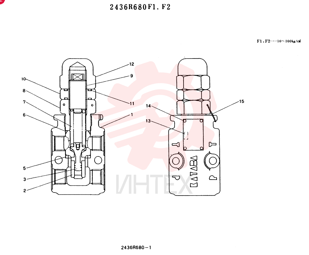 VALVE PRESSURE RELIE 2436R680F1