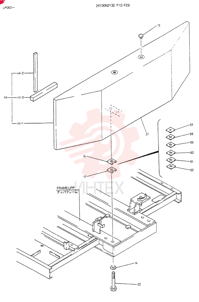 COUNTER-WEIGHT, Serial Range: LP0601--1068