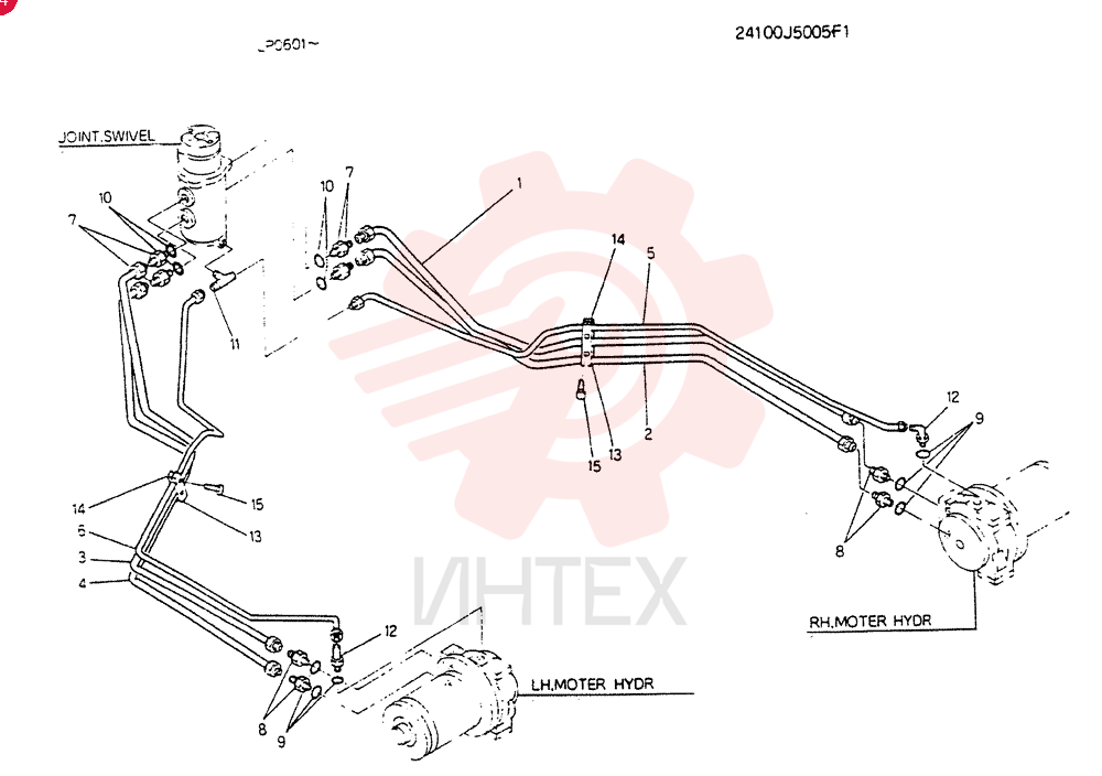 HYDR LINES, LOW 24100J5005F1