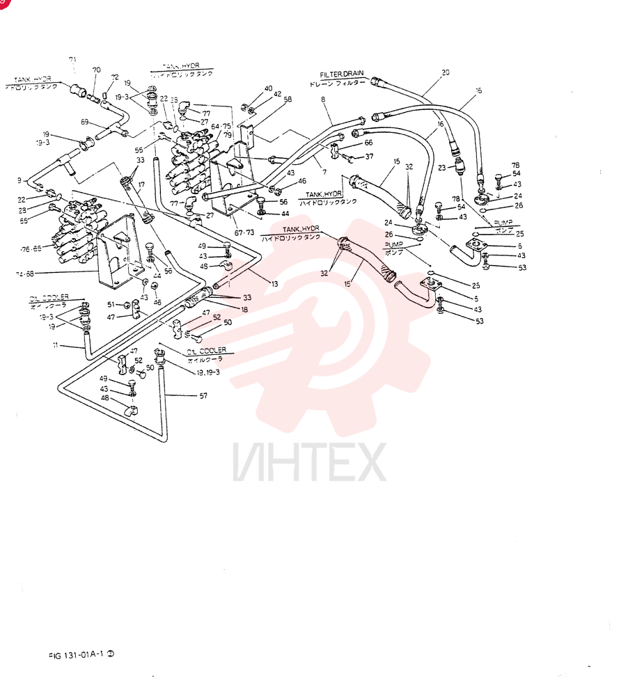 HYDR LINES,UPP  LP091, Serial Range: 3-1066