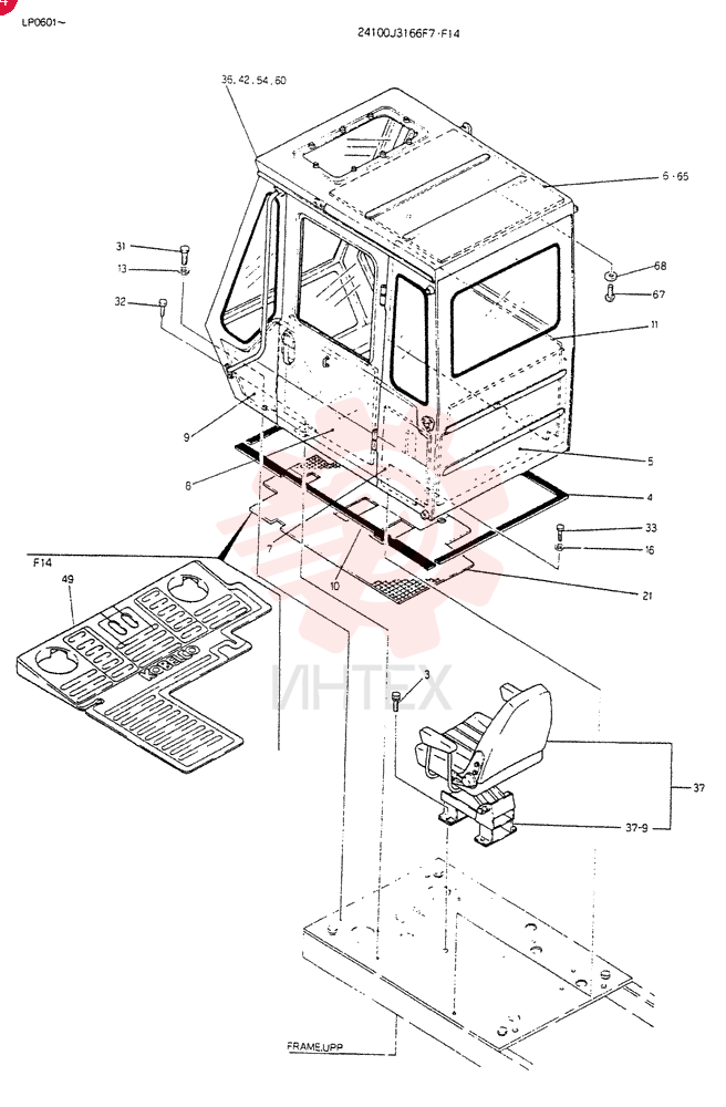INSTAL CAB, Serial Range: LP0601-1068