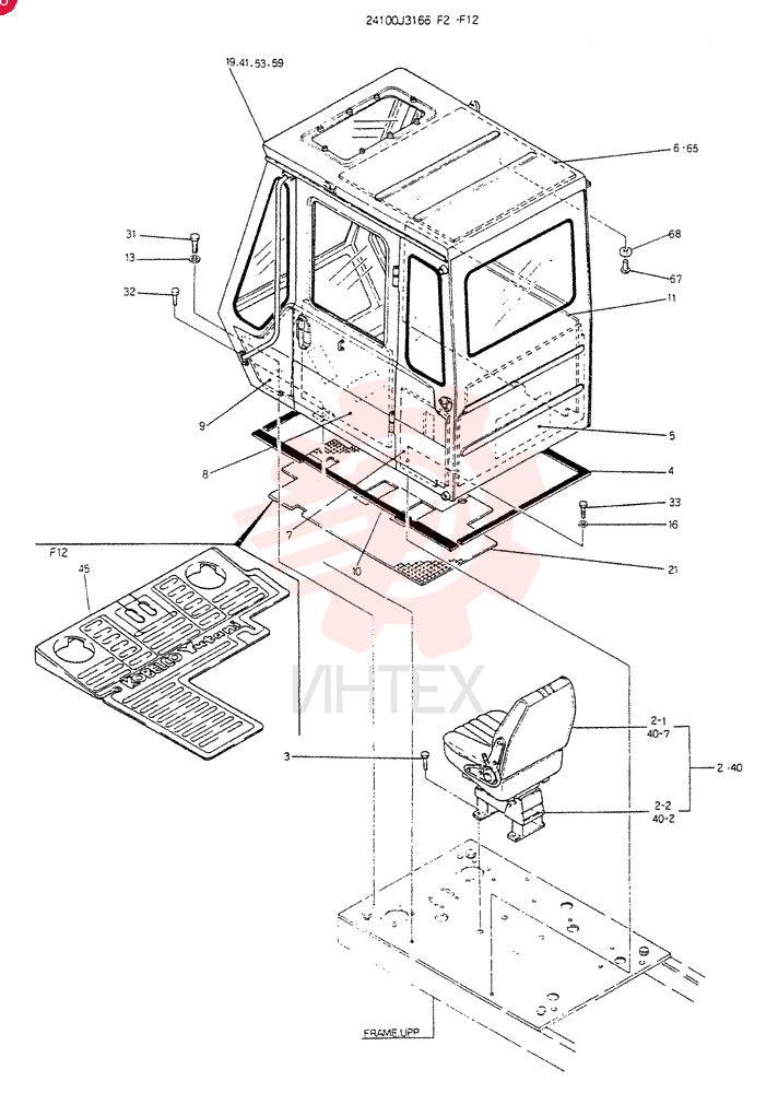 INSTAL, CAB, Serial Range: LP0601-LP1068