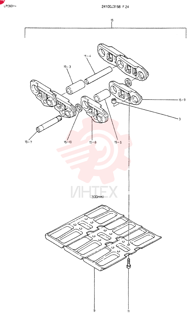 INSTAL, CRAWLER TRACK 24100J3158F24