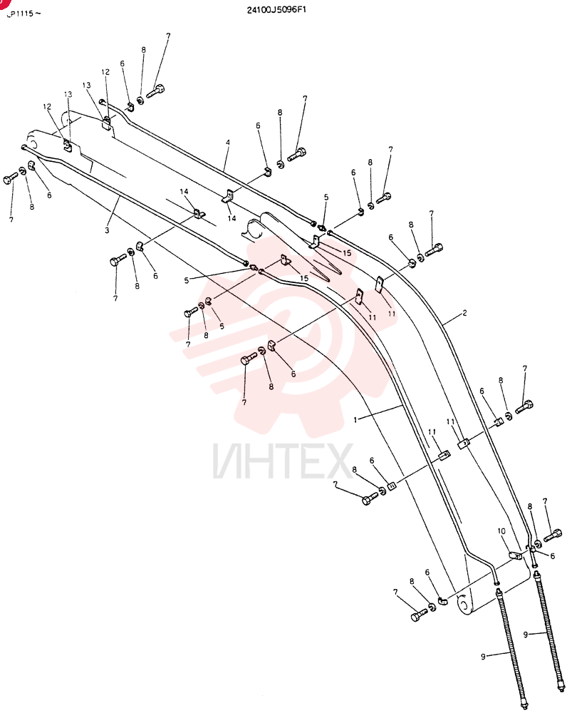 INSTAL/ HYDR LINES 24100J5096F1